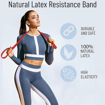 Everlast Latex Resistance Band Exercise Band, Perfect for Mobility, Body Stretching, Powerlifting, Home Workout, Fitness Training Loop Bands for Men & Women