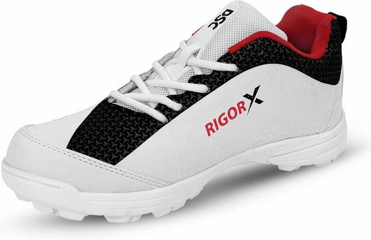 DSC Rigor X Cricket Shoes for Boys and Mens, Lightweight and Breathable Mesh
