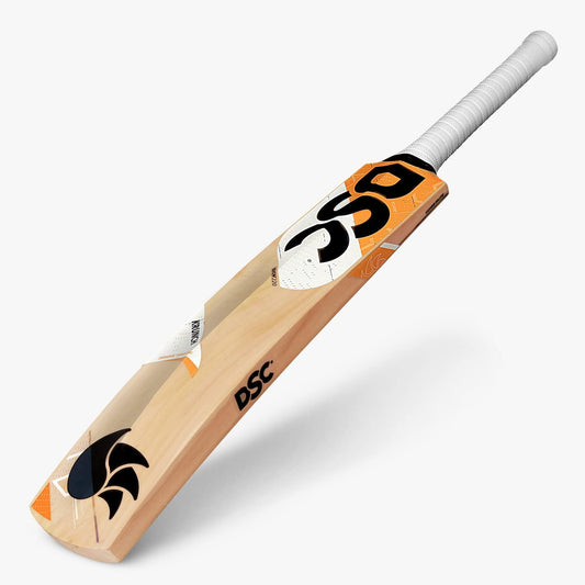 DSC KRUNCH 220 Kashmir Willow Junior Cricket Bats | Color: Beige | Material: KW Wood | Massive Edges | Exquisite Balance | Pronounced Bow | Cushioned Grip