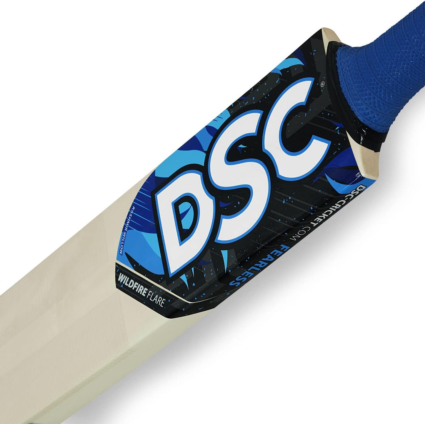 DSC Wildfire Flare Tennis Cricket Bat | Material: Kashmir Willow Ideal for Junior Players Lightweight for Boys and Youth