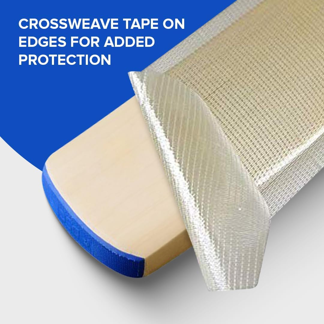 DSC BLU 11 Kashmir Willow Cricket Bat 2023 Massive Edges | Exquisite Balance | Crosswave Tape on Edges | Pronounced Bow | Monstrous Hitting Area | Extended Power Zone
