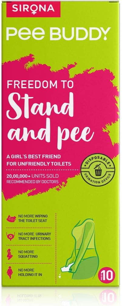 PeeBuddy Funnels Portable Female Urination Device | Disposable Female Urinal Funnel | Travel, Camping, Hiking and Outdoor Activities | Discreet and Compact Stand and Pee Funnel for Women, Girls