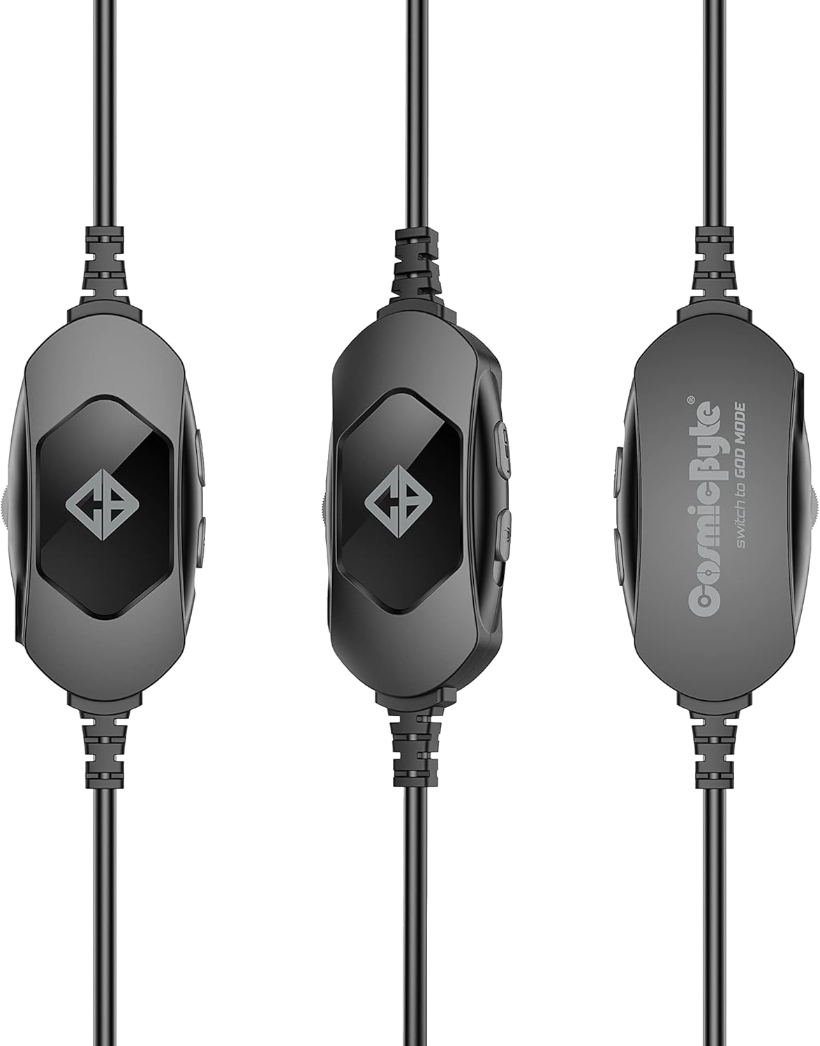 Cosmic Byte Oberon 7.1 RGB Gaming Wired On Ear Headphones with Mic with Dual Input- USB and 3.5mm Jack, Detachable, 90° Rotatable Earcups (Black)