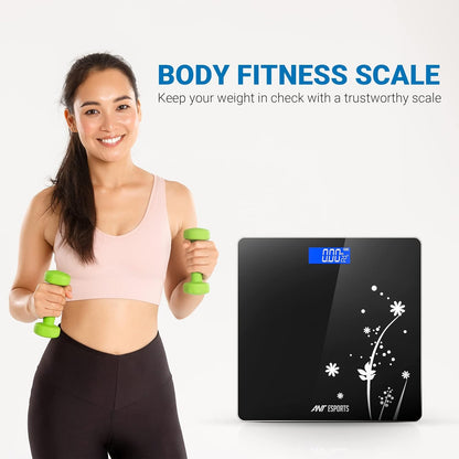 Ant Esports Flora Bud Digital Weighing Scale, Highly Accurate Digital Bathroom Body Scale, Precisely Measures Weight up to 180Kg