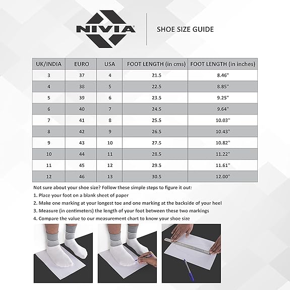 Nivia Ashtang Football Shoes (Black/Gold, 9 UK/ 10 US / 43 EU) | Synthetic Leather | PVC sole | Lace-Fastening | Padded Footbed