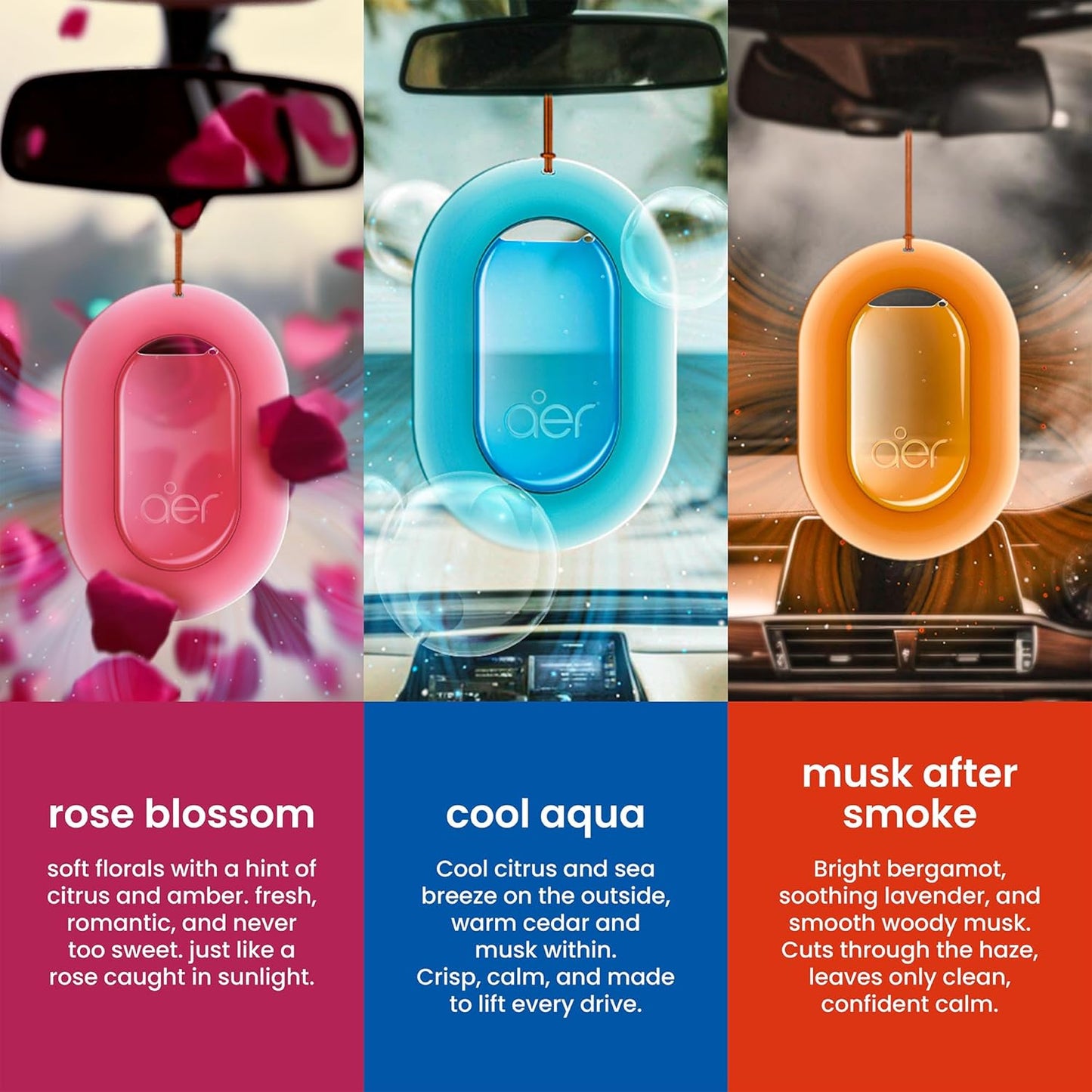 Godrej aer O – Hanging Car Air Freshener | Car Accessories | Musk After Smoke (7.5g)
