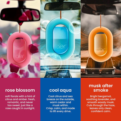 Godrej aer O – Hanging Car Air Freshener | Car Accessories | Musk After Smoke (7.5g)