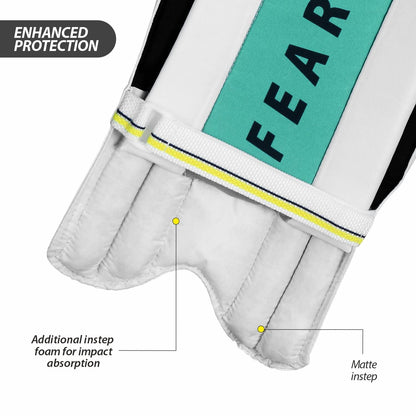 DSC Leather Condor Atmos Cricket Batting Legguard Mens Right, White