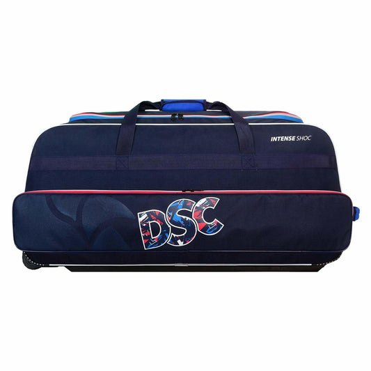 DSC Intense Shoc Kit Bag | Color: Navy | Size: 90 x 35 x 38 cm | Material: Polyester-PU | High Durability | Anti-Scuff Corner Protection | Provide Extra Reinforcement