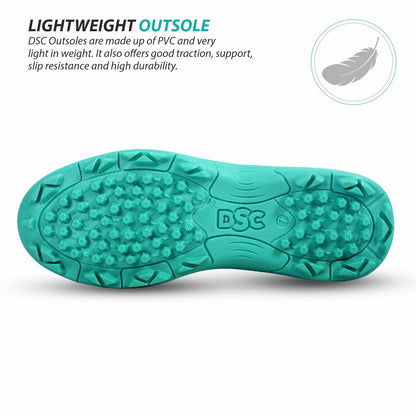 DSC Belter Cricket Shoes, Sea Green