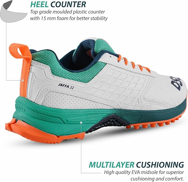 DSC Jaffa 22 Cricket Shoes for Boys and Mens, Lightweight and Embossed Design