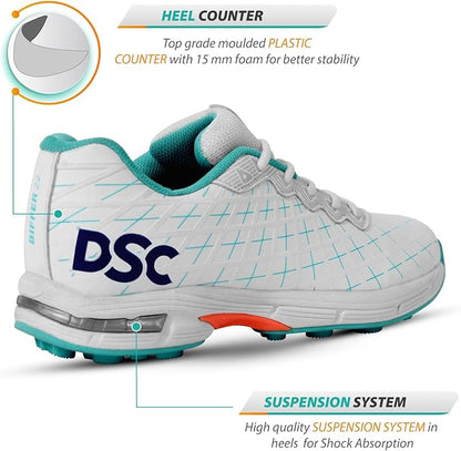 DSC Biffer 22 Cricket Shoes | Lightweight Upper | Rubber Outsole | TPU Shank | High Quality EVA Midsole | Lesser Foot Fatique | Provides Unique Look