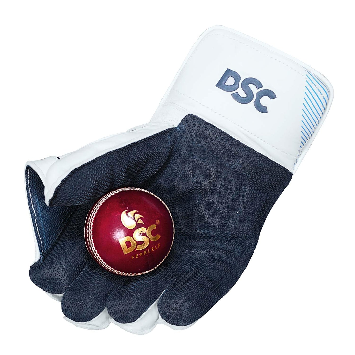 DSC Intense Speed Leather Cricket Wicket Keeping Gloves for Mens, Size - Boys