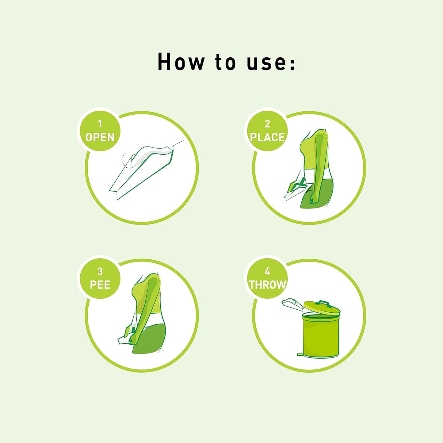 PeeBuddy Funnels Portable Female Urination Device | Disposable Female Urinal Funnel | Travel, Camping, Hiking and Outdoor Activities | Discreet and Compact Stand and Pee Funnel for Women, Girls