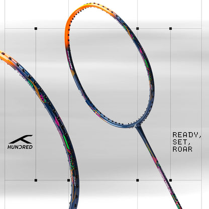 Hundred POWERTEK 1000 PRO-Strung Badminton racquet