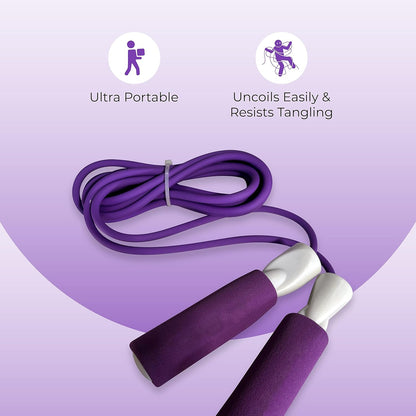 anythingbasic ab. Jump Rope, Skipping Rope with Compact Design, Ergonomic Handles for Men and Women