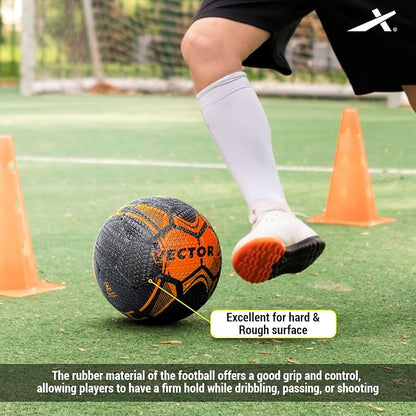 Vector X Street Soccer Rubber Moulded Football