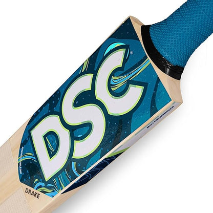 DSC Drake Kashmir Cricket Bat For Mens and Boys (Beige, Size -6) | Material: kashmir Willow | Lightweight | Free Cover | Ready to play | For Intermediate Player | Ideal For Leather Ball