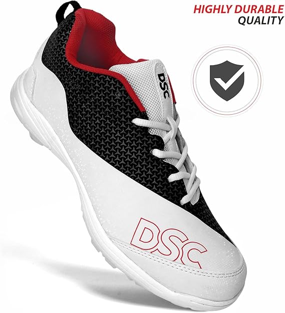 DSC Rigor X Cricket Shoes for Boys and Mens, Lightweight and Breathable Mesh