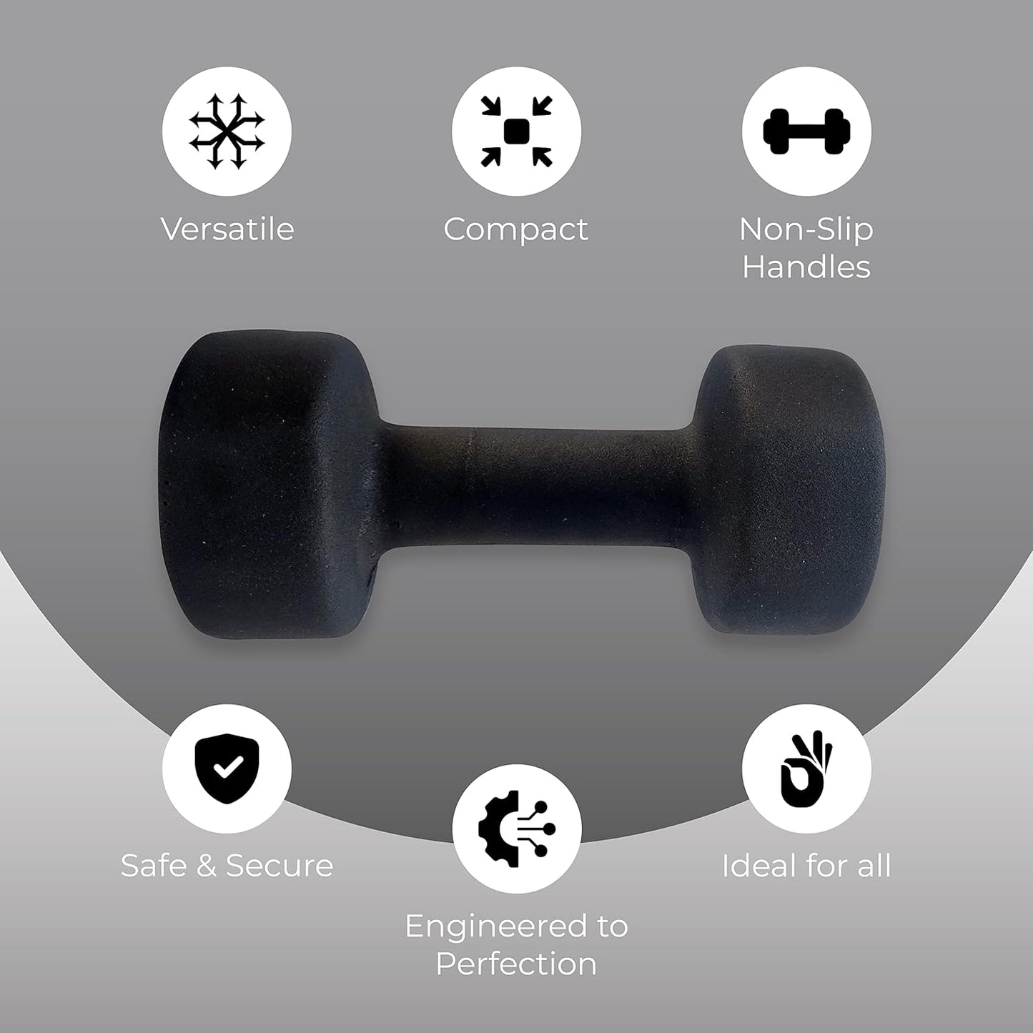 anythingbasic ab. Neoprene Dumbbell, Fitness Gym Exercise 2 Dumbbell