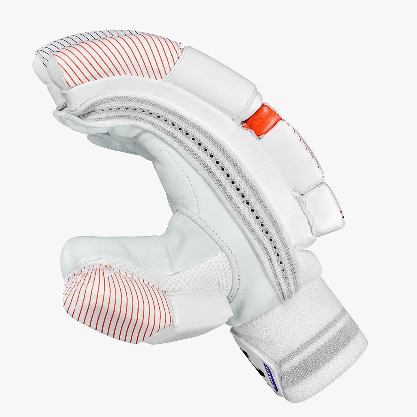 DSC Krunch 7000 Batting Gloves 2023 | Color: White | Material: Premium PU | FRP (Fiber Reinforce Protection) | Pre-Curved Fingers | Superior Grip and Feel | Optimum Ventilati