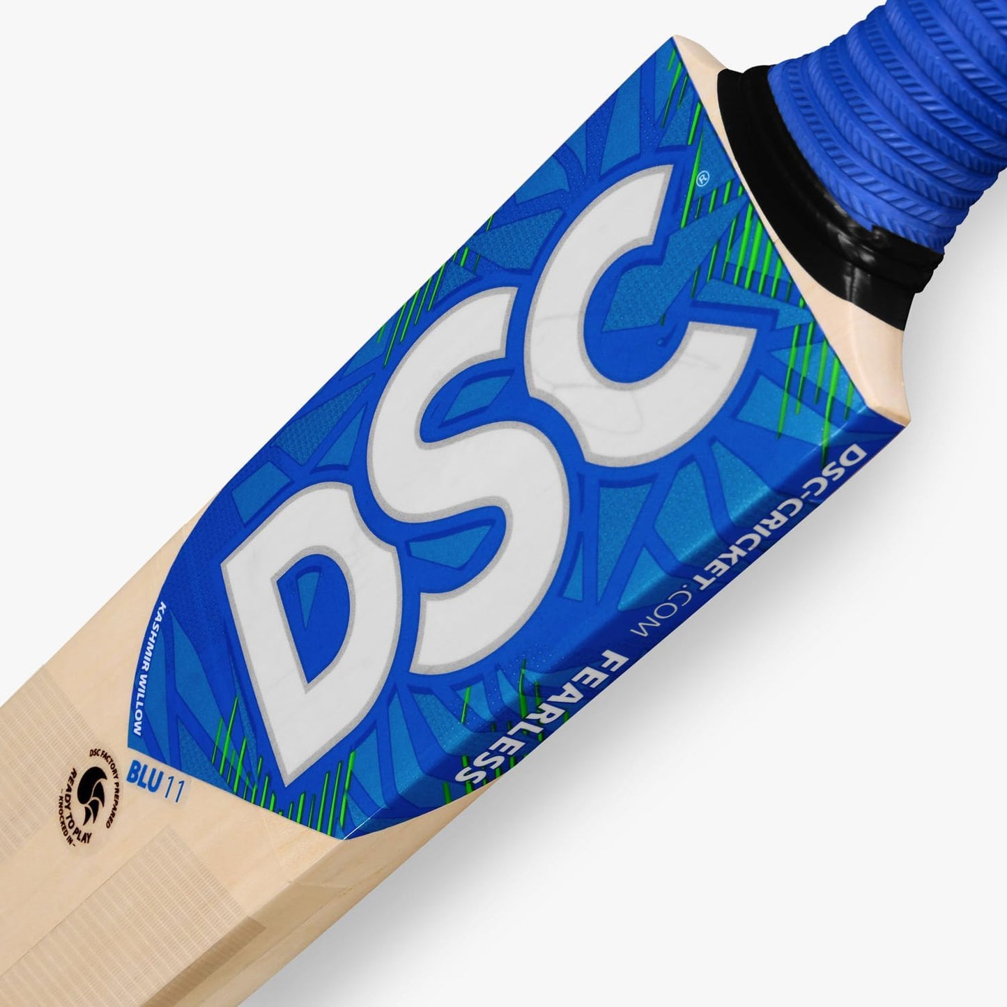 DSC BLU 11 Kashmir Willow Cricket Bat 2023 Massive Edges | Exquisite Balance | Crosswave Tape on Edges | Pronounced Bow | Monstrous Hitting Area | Extended Power Zone