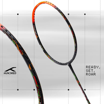 Hundred POWERTEK 1000 PRO-Strung Badminton racquet