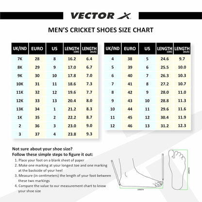 Vector X Blaster-Cricket Shoes for Men's |Walking | Casual | for Men and Adult | Lace-up