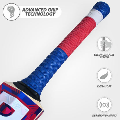 DSC Intense Force Kashmir Willow Cricket Bat for Leather Ball | Light Weight | Free Cover|