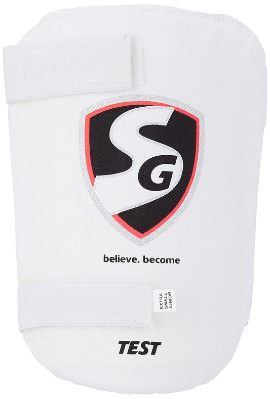 SG Test Cricket Thigh Pads | Color: White | Size: Extra Small Junior | For Men & Boys