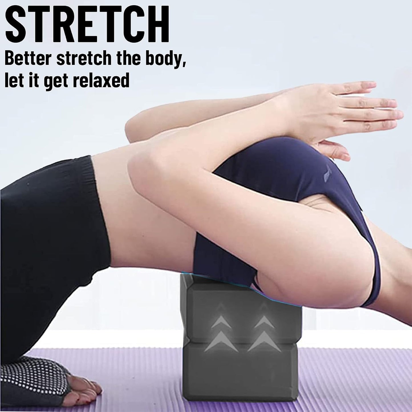 Everlast Yoga Brick of Size 3 * 6 * 9 Inches | Material : EVA Foam | Non Slip Yoga Block for Home Fitness Exercise and Yoga in Gym | For Both Men and Women