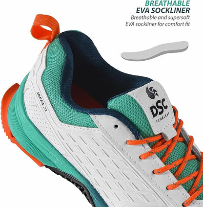 DSC Jaffa 22 Cricket Shoes for Boys and Mens, Lightweight and Embossed Design