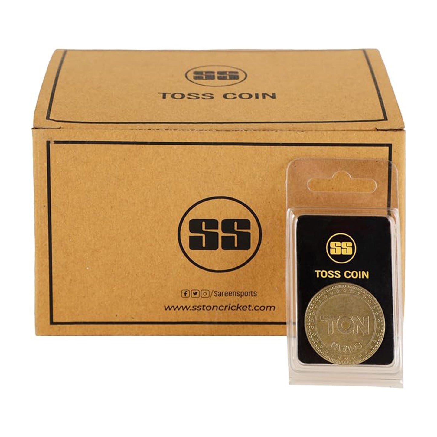 SS Premium Cricket Grade Toss Coin | Color: Gold | Size: Pack of 30 Coins | for Men & Boys | Material: Aluminium | Coin for Fair Play