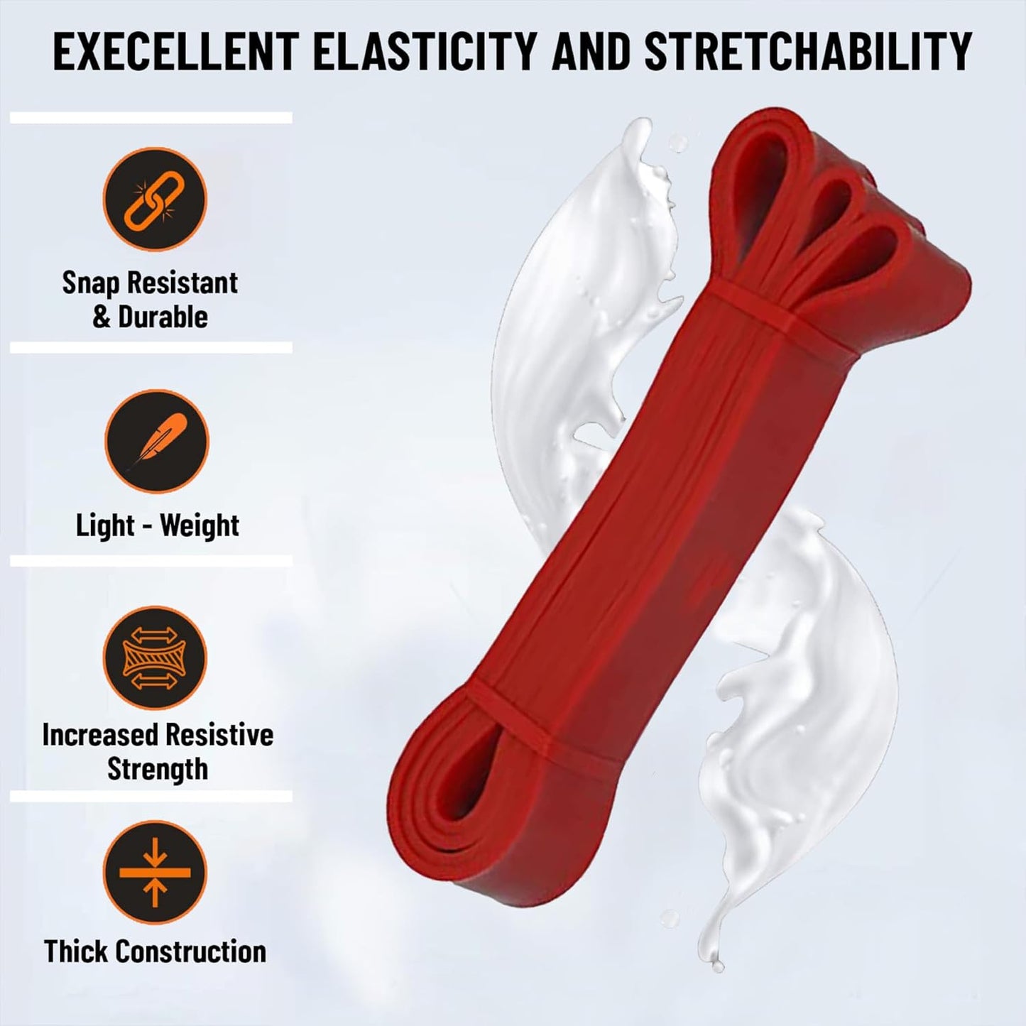 Everlast Latex Resistance Band Exercise Band, Perfect for Mobility, Body Stretching, Powerlifting, Home Workout, Fitness Training Loop Bands for Men & Women