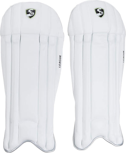 SG League Wicket Keeping Leg Guards | Leg Protection for Cricket | Cricket Safety Gear | Accessories | Cricket Pads | Batting Leg Armor