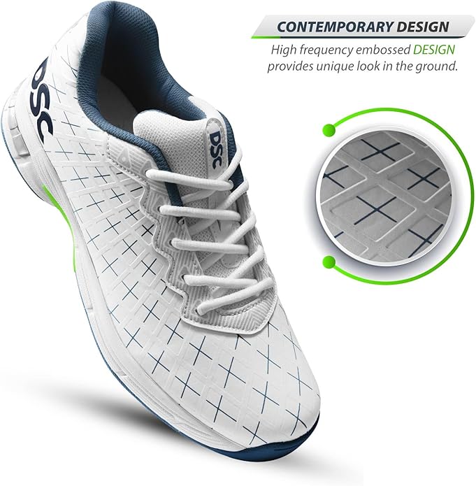 DSC Biffer 22 Cricket Shoes | Lightweight Upper | Rubber Outsole | TPU Shank | High Quality EVA Midsole | Lesser Foot Fatique | Provides Unique Look