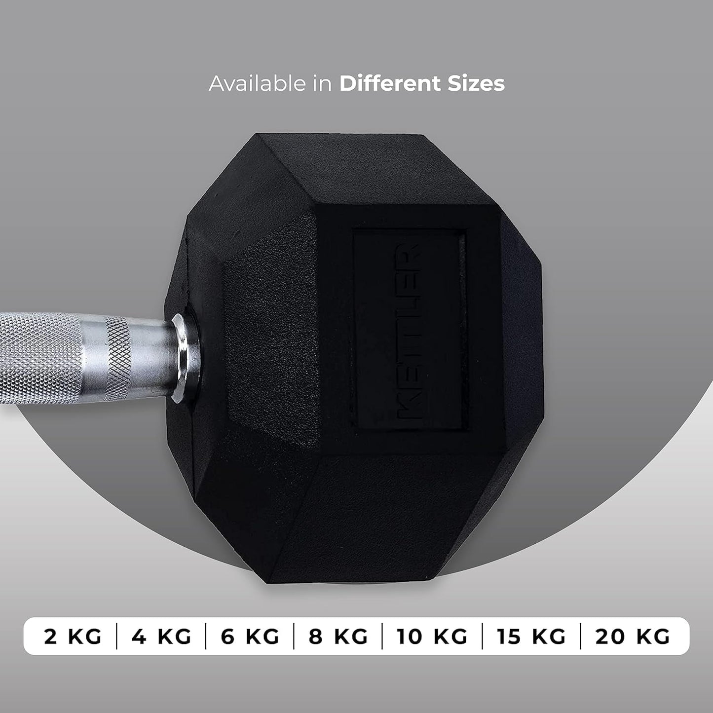 anythingbasic ab.Hexagonal Dumbbells | 20kg BLK