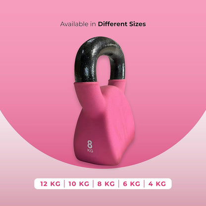 anythingbasic ab. Premium Cast Iron, Vinyl Half Coating Kettle Bell for Gym and Workout