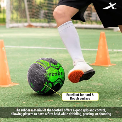 Vector X Street Soccer Rubber Moulded Football