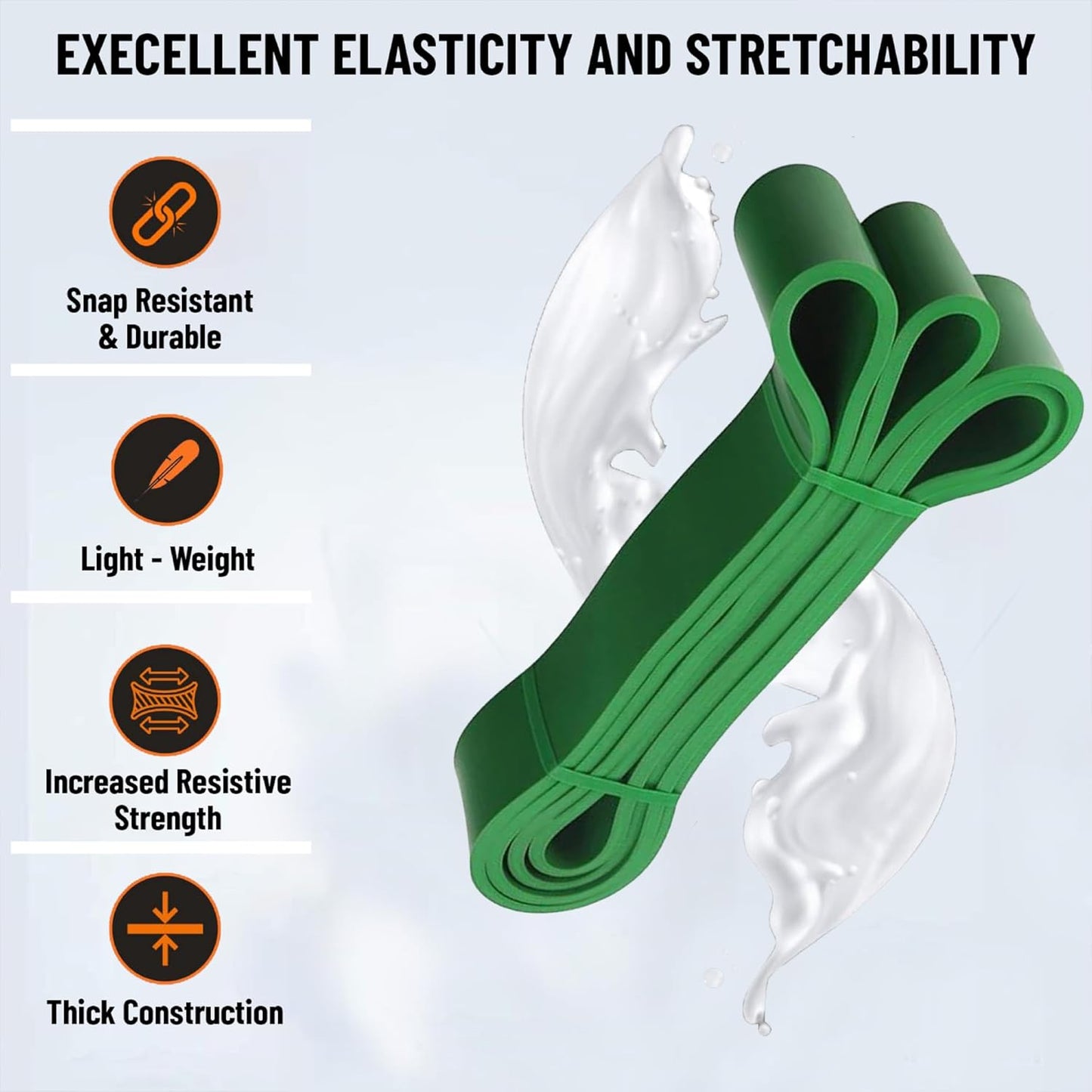 Everlast Latex Resistance Band Exercise Band, Perfect for Mobility, Body Stretching, Powerlifting, Home Workout, Fitness Training Loop Bands for Men & Women