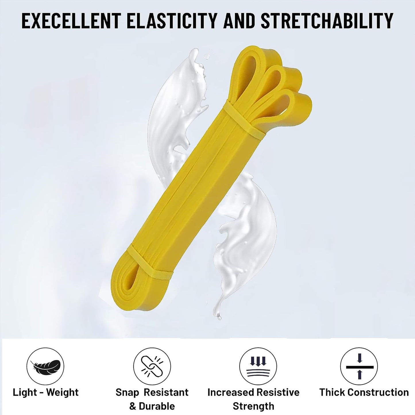 Everlast Latex Resistance Band Exercise Band, Perfect for Mobility, Body Stretching, Powerlifting, Home Workout, Fitness Training Loop Bands for Men & Women