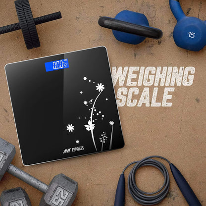 Ant Esports Flora Bud Digital Weighing Scale, Highly Accurate Digital Bathroom Body Scale, Precisely Measures Weight up to 180Kg