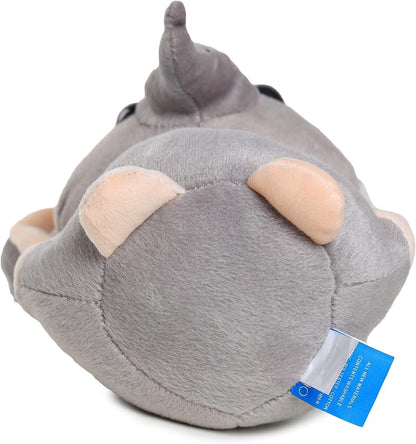 Webby Soft Animal Plush Elephant Toy (20 CM, Blue & Grey) | Super Soft for Hugs & Play | Comfort Pillow & Stress Relief Gift for Kids & Adults | Durable