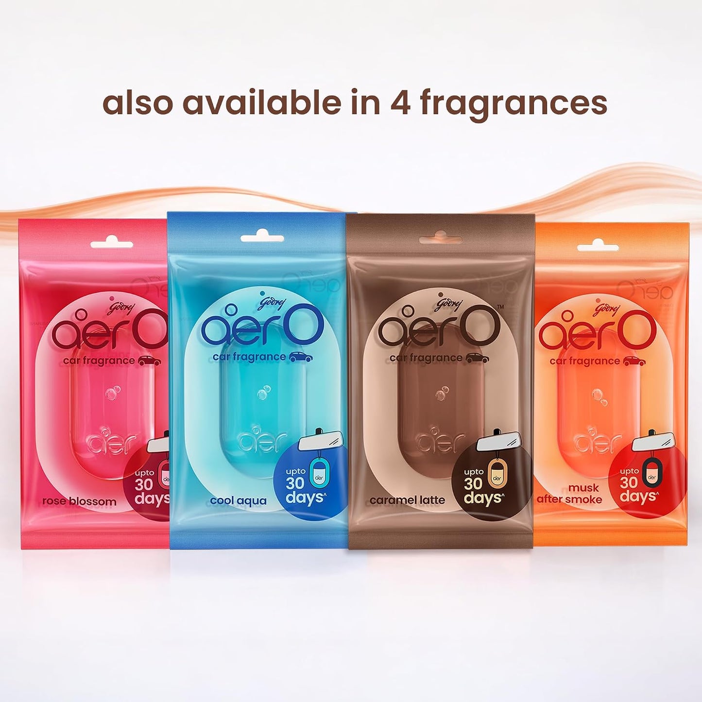 Godrej aer O – Hanging Car Air Freshener | Car Accessories | Rose Blossom (7.5g)