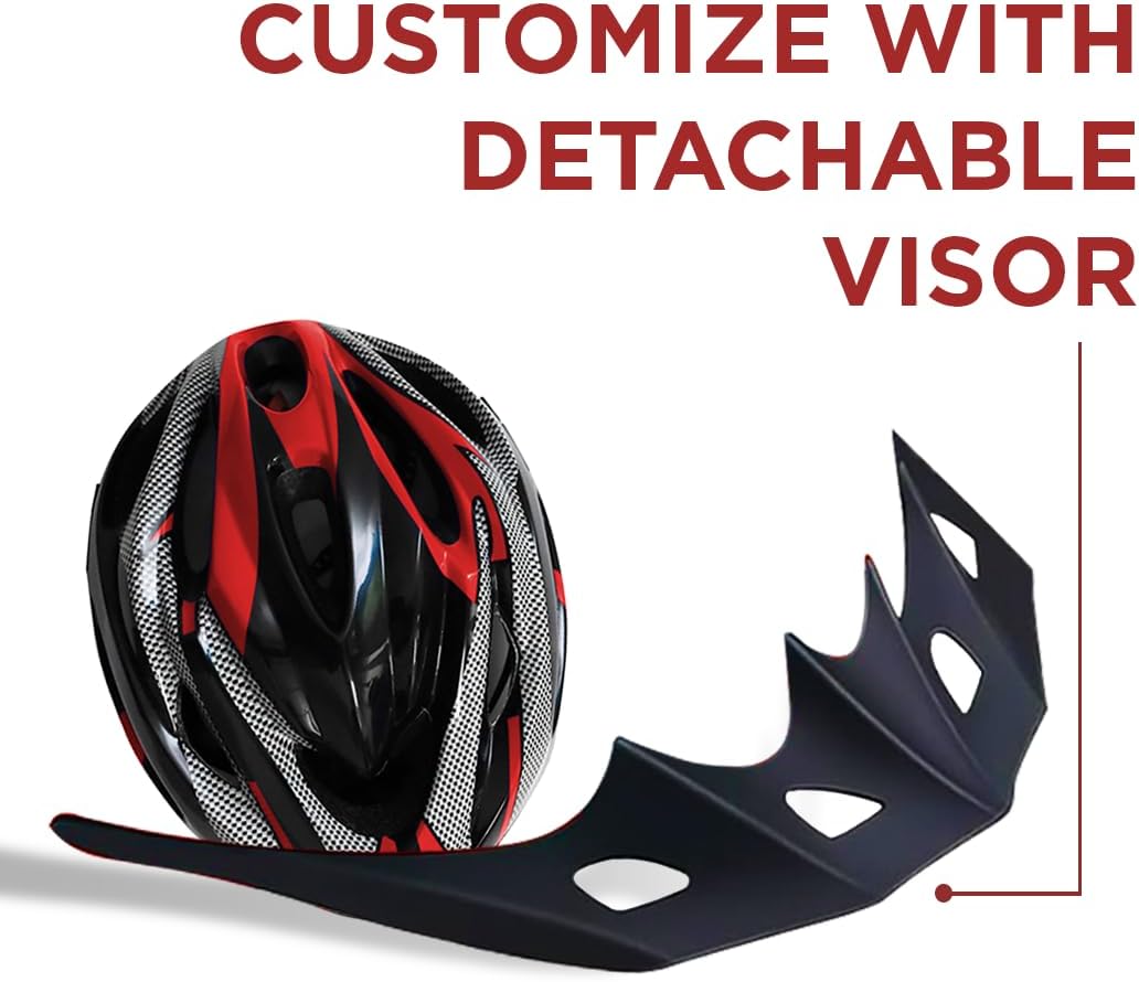 Endless EL1051 Cycle and Skates Helmet with Adjustable Strap | With Inside Cushioning Padding for Comfort | For Adults, Women and Men