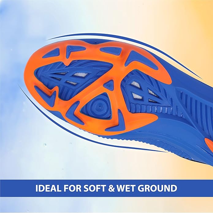 Nivia Dominator 2.0 Football Shoes | Thermoplastic Polyurethane | PVC sole | Lace-Fastening | Padded Footbed