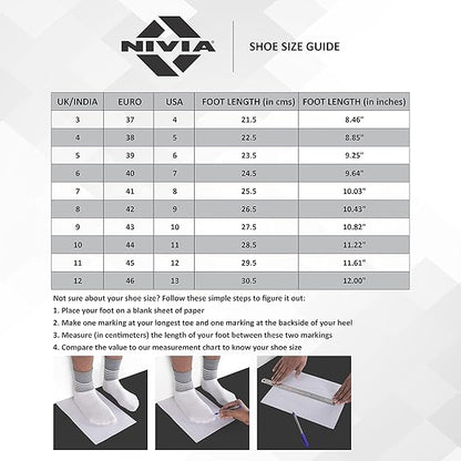 Nivia Dominator Football Shoes| Thermoplastic Polyurethane | PVC sole | Lace-Fastening | Padded Footbed