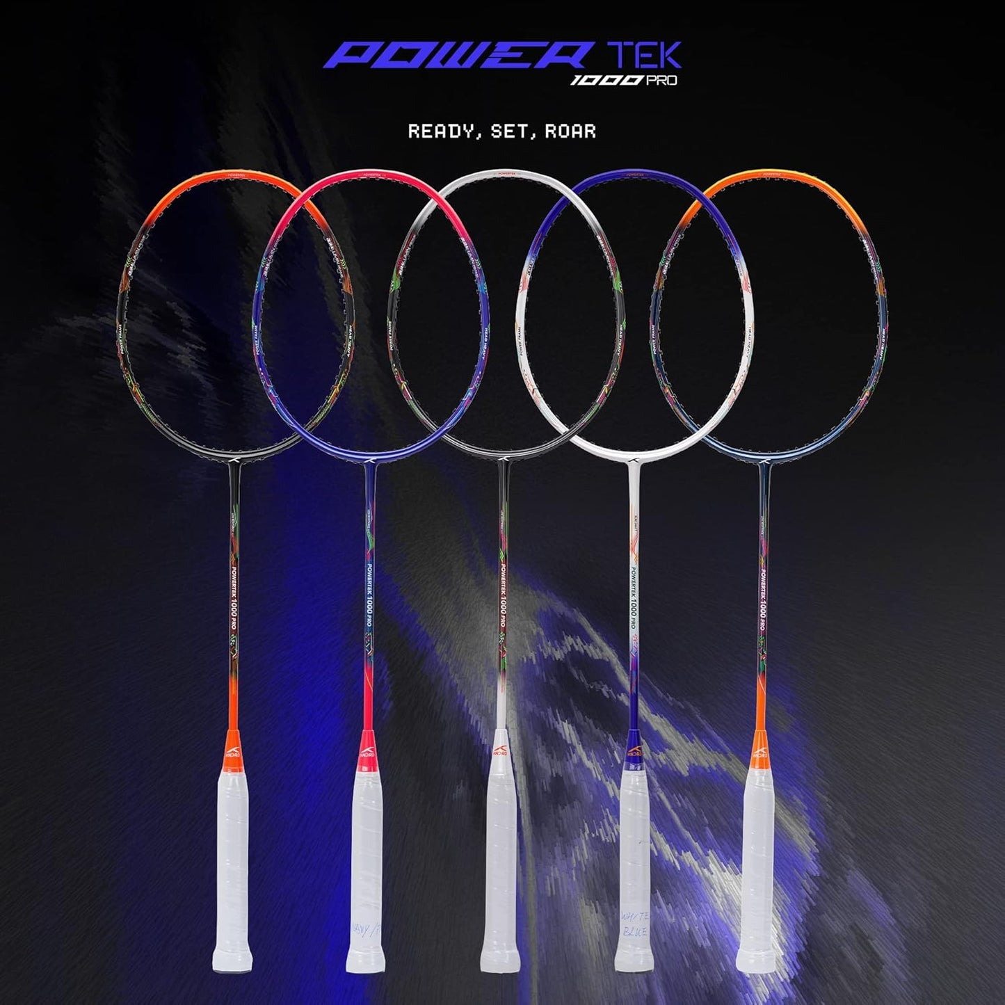 Hundred POWERTEK 1000 PRO-Strung Badminton racquet