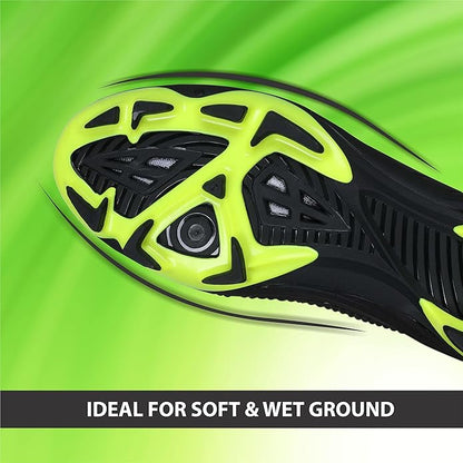 Nivia Dominator 2.0 Football Shoes | Thermoplastic Polyurethane | PVC sole | Lace-Fastening | Padded Footbed