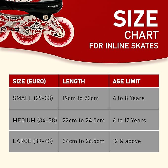 Veera 733 Adjustable Large Inline Skates, 70mm Wheels